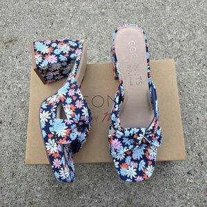 Coconuts by Matisse Women's Floral Platform Sandals - Multicolor Size 10